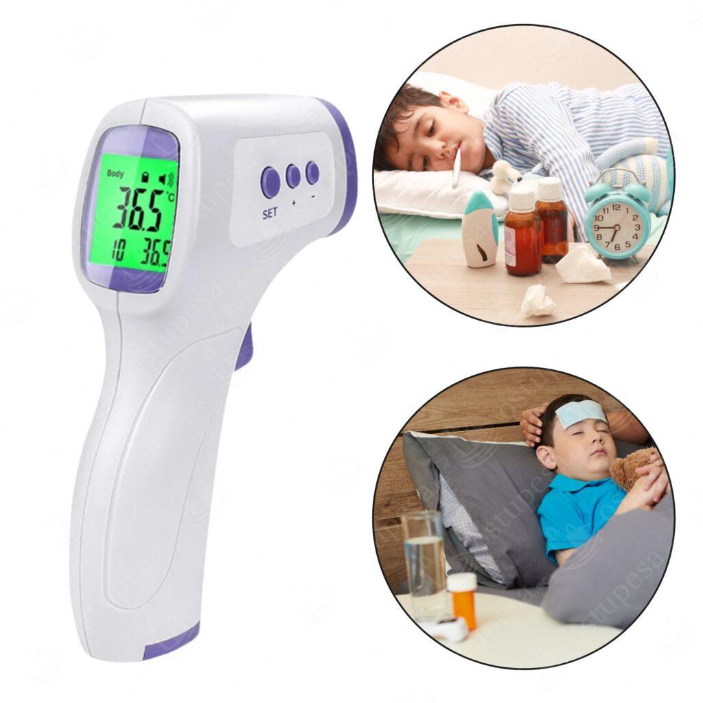 Kontaktivaba infrapuna termomeeter, valge-lilla