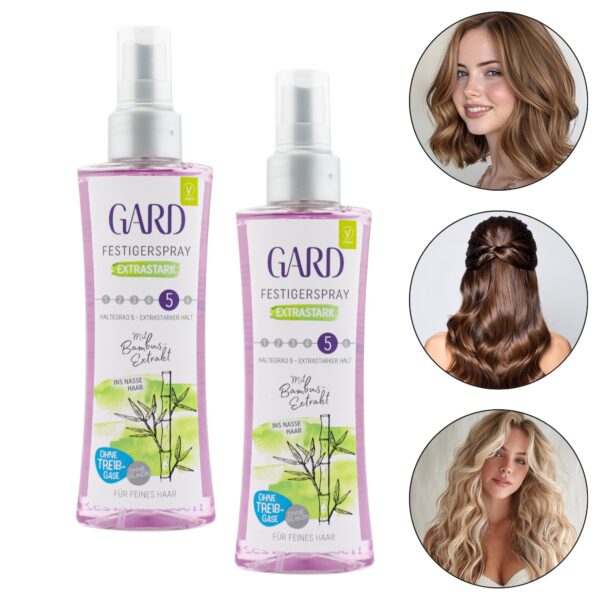 Juukselakk bambuseekstraktiga, Gard, 2 tk komplektis