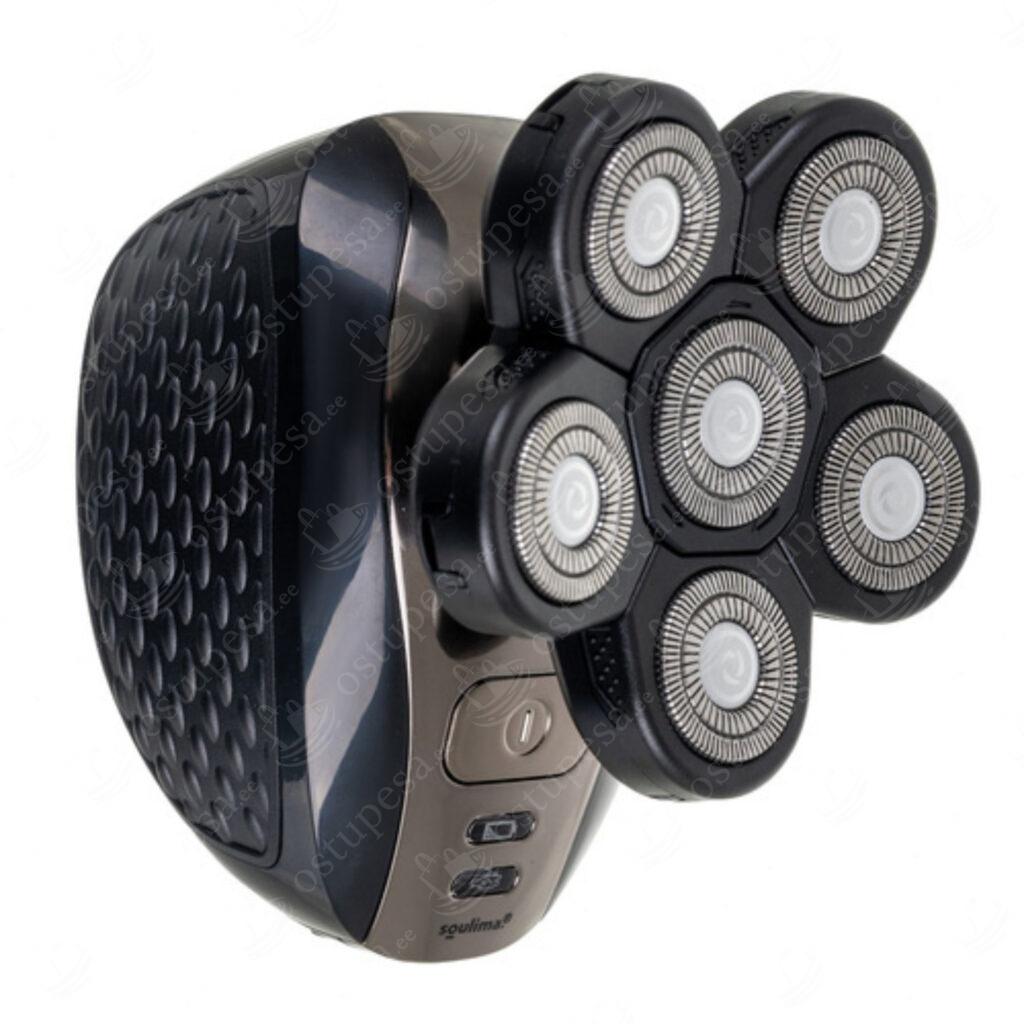 6-osaline juukselõikur ja habemetrimmer, Soulima, must