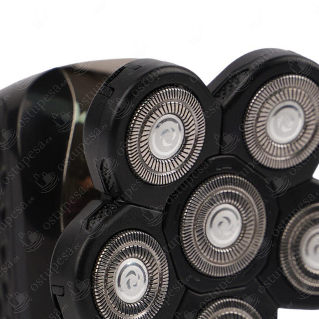 6-osaline juukselõikur ja habemetrimmer, Soulima, must