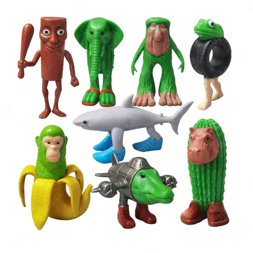 Italian Brain Rot üllatusfiguurid, 6 karpi komplektis