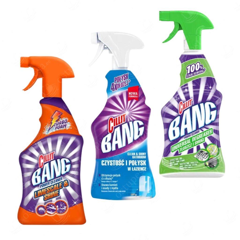 Cillit Bang puhastusvahend, 750 ml, 3 erinevat komplektis