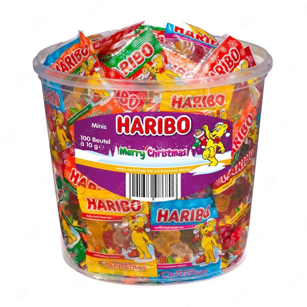 Haribo Christmas, 100 minipakki ämbris, 1000 g