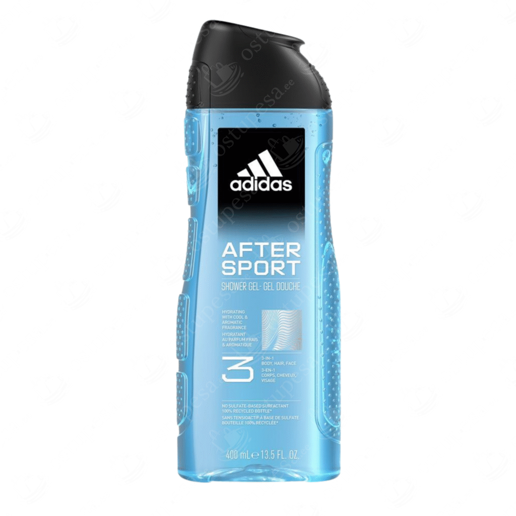Dušigeel, Adidas After Sport, 400 ml, 3 tk komplektis