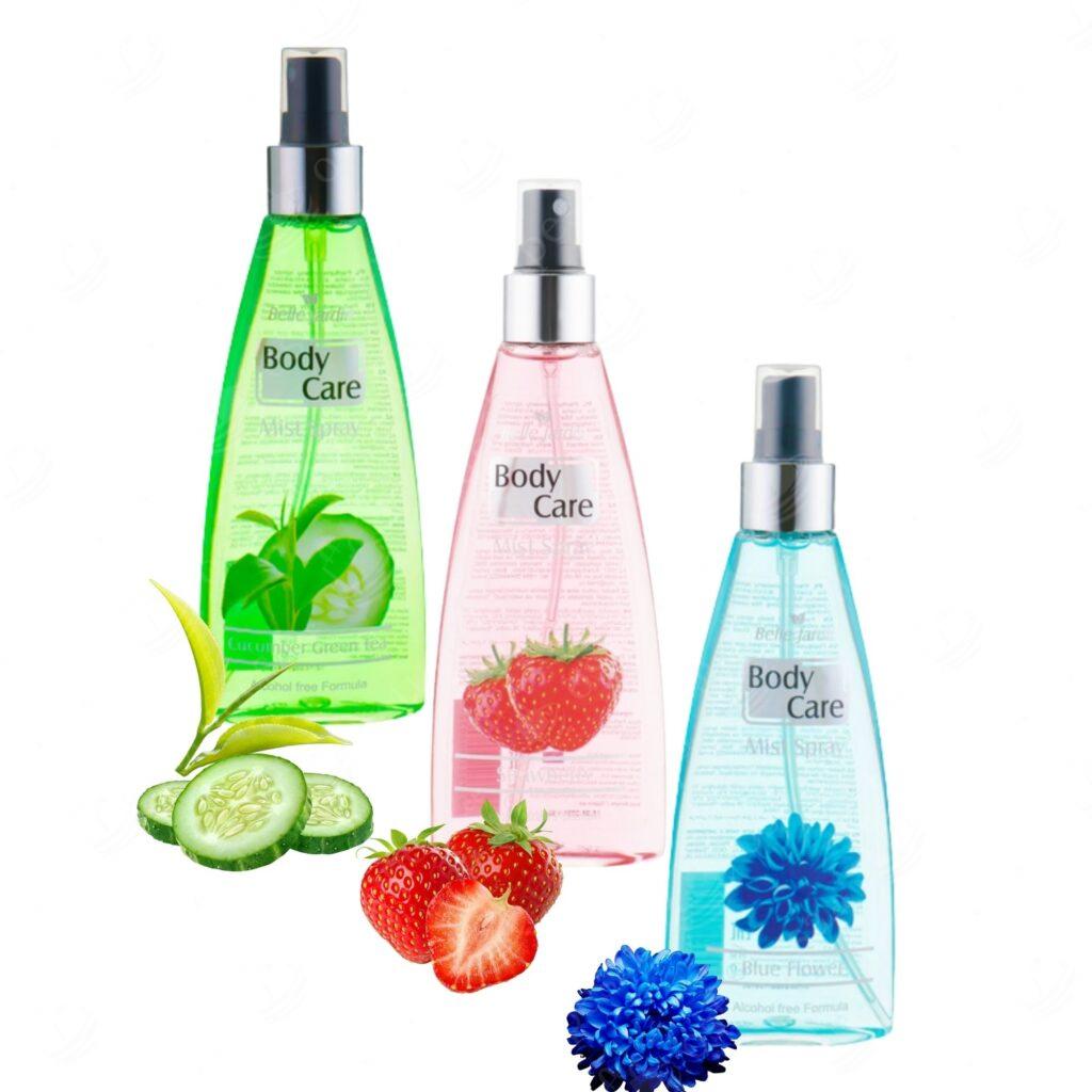 Kehaspreide komplekt, Belle Jardin, 3 × 160 ml