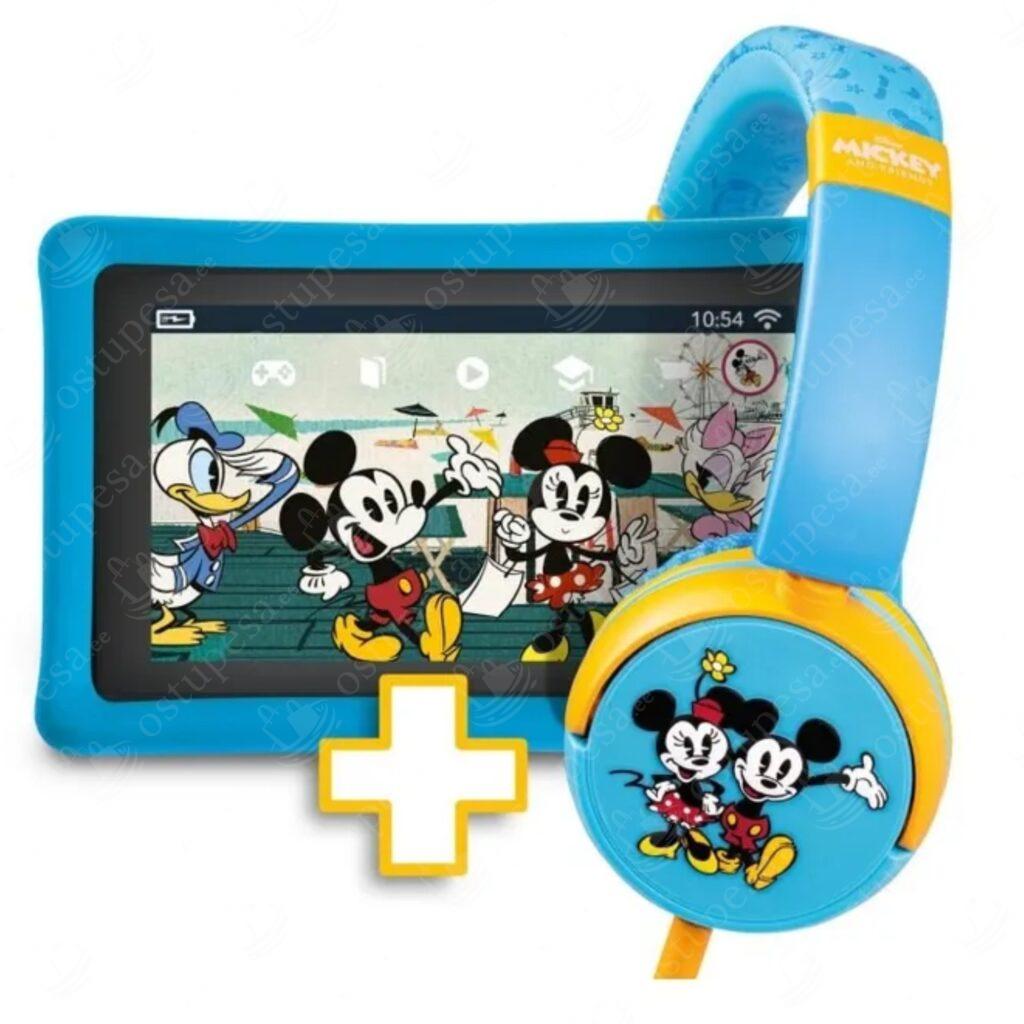 Laste tahvelarvuti + kõrvaklapid, Disney Mickey & Friends