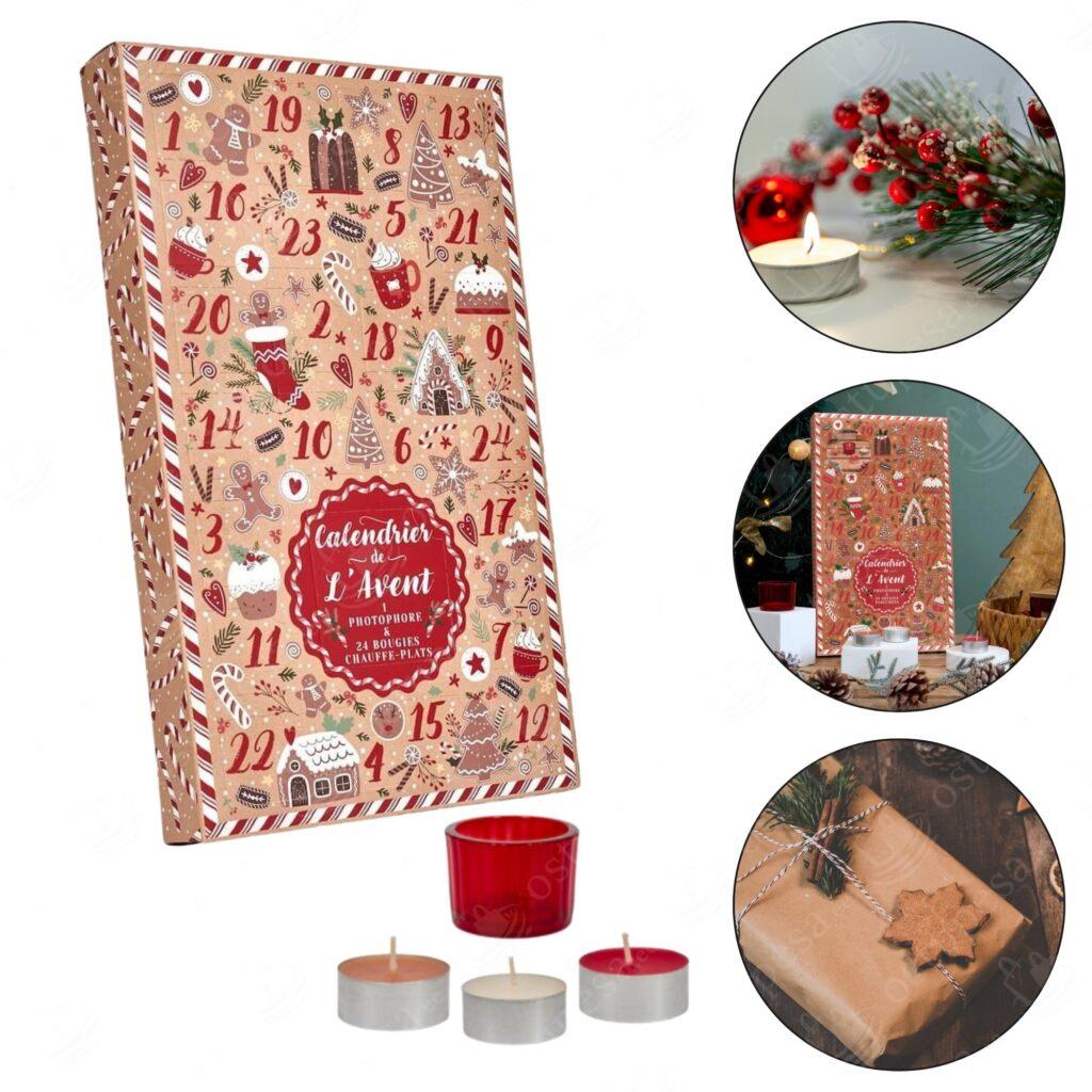 Advendikalender piparkoogilõhnaliste küünaldega