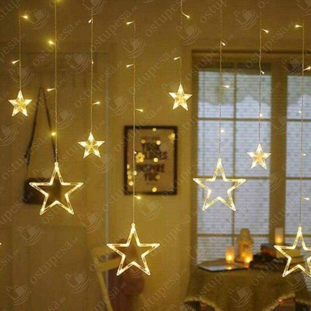 Tähekardin, soe valgus, 138 LED