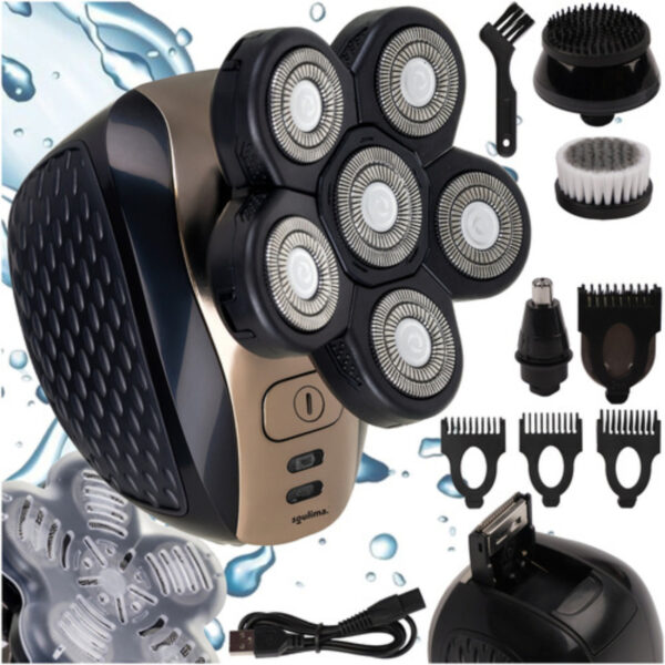 6-osaline juukselõikur ja habemetrimmer, Soulima, must