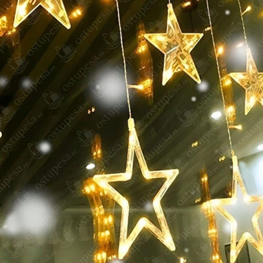 Tähekardin, soe valgus, 138 LED