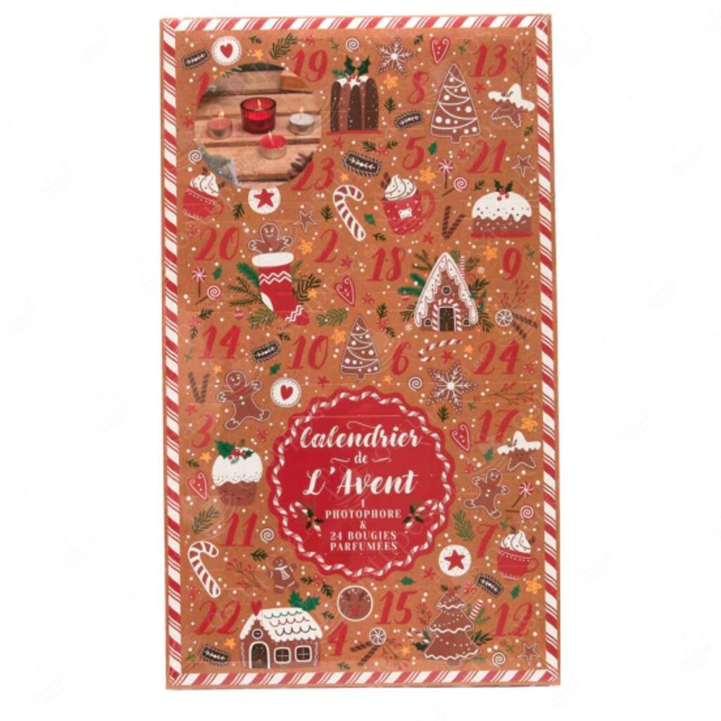 Advendikalender piparkoogilõhnaliste küünaldega