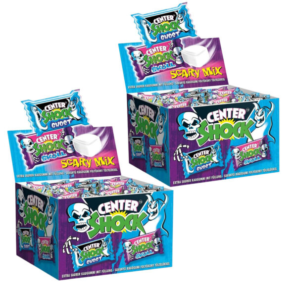 Närimiskommid Center Shock Scary Mix, 100 × 4 g, 2 karpi komplektis