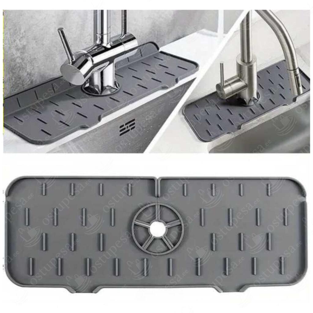 Silikoonist kate kraanikausi ümber, hall