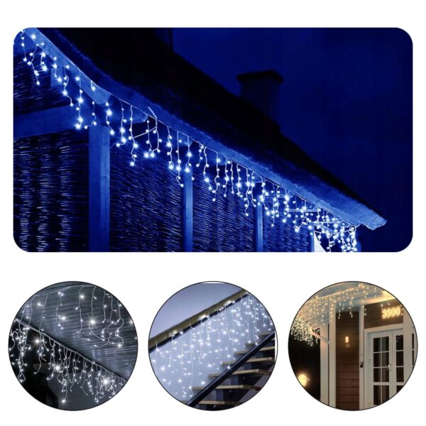 LED valguskardin 300 LED külm valge, 10 m