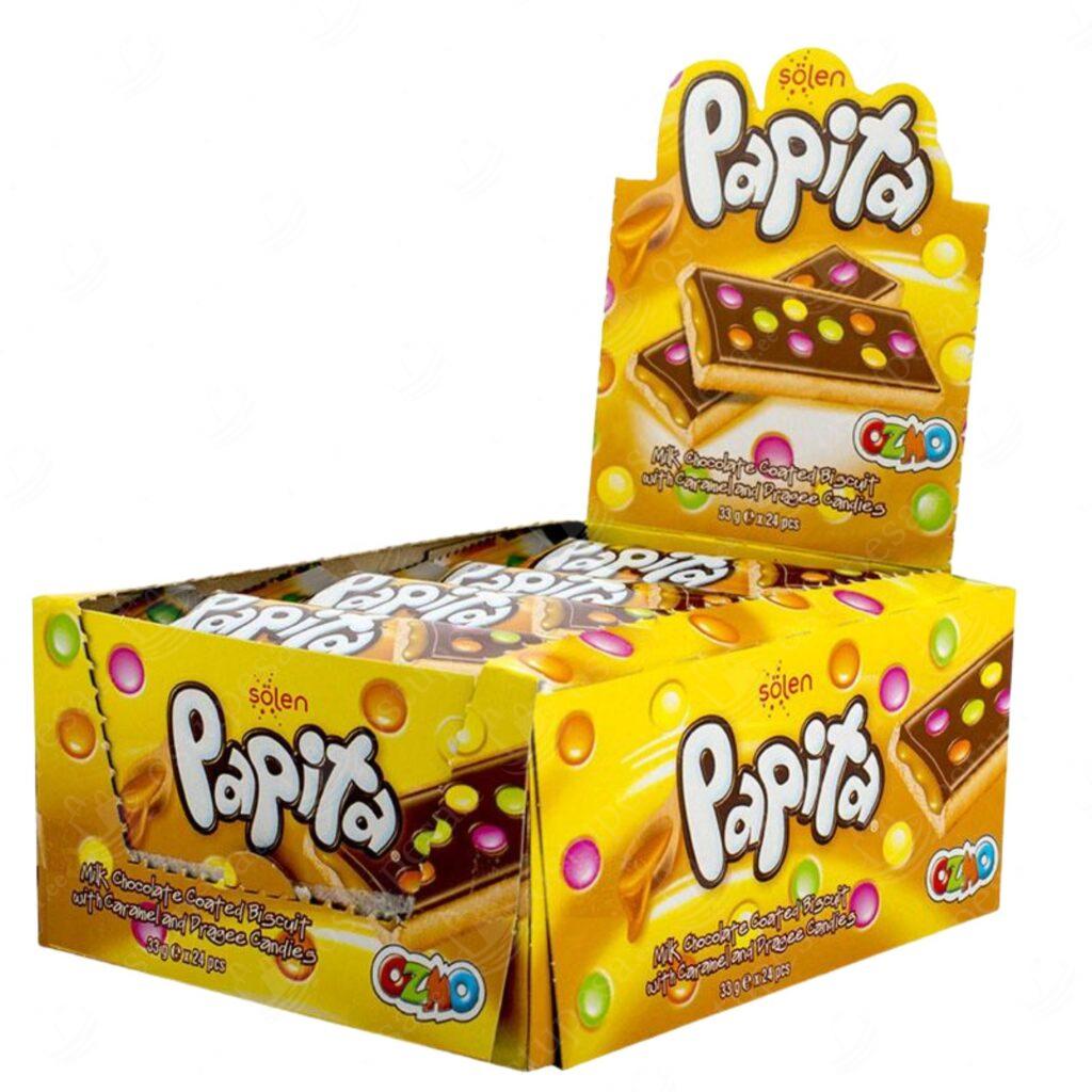 Šokolaadibatoon kreemja täidisega, 33 g, Papita, 24 tk komplektis