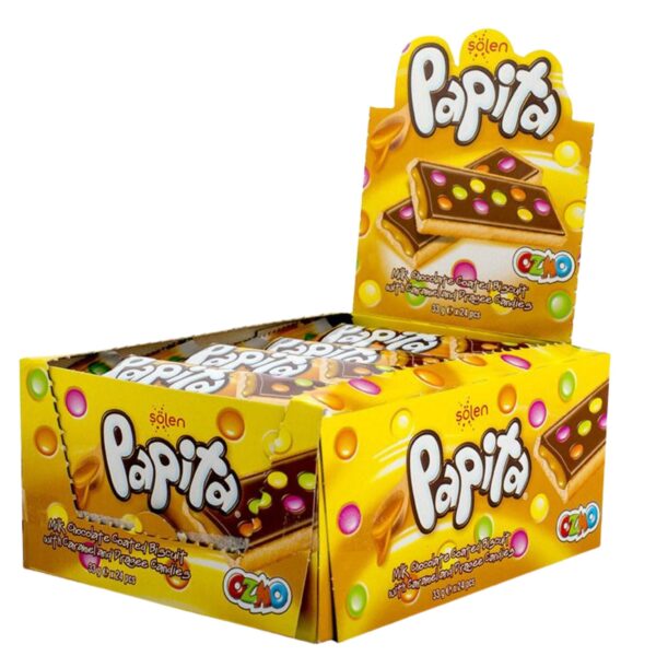 Šokolaadibatoon kreemja täidisega, 33 g, Papita, 24 tk komplektis