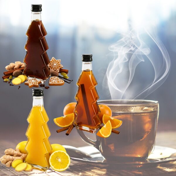 Looduslik siirup kuuse kujulises pudelis, 250 ml, Green Touch