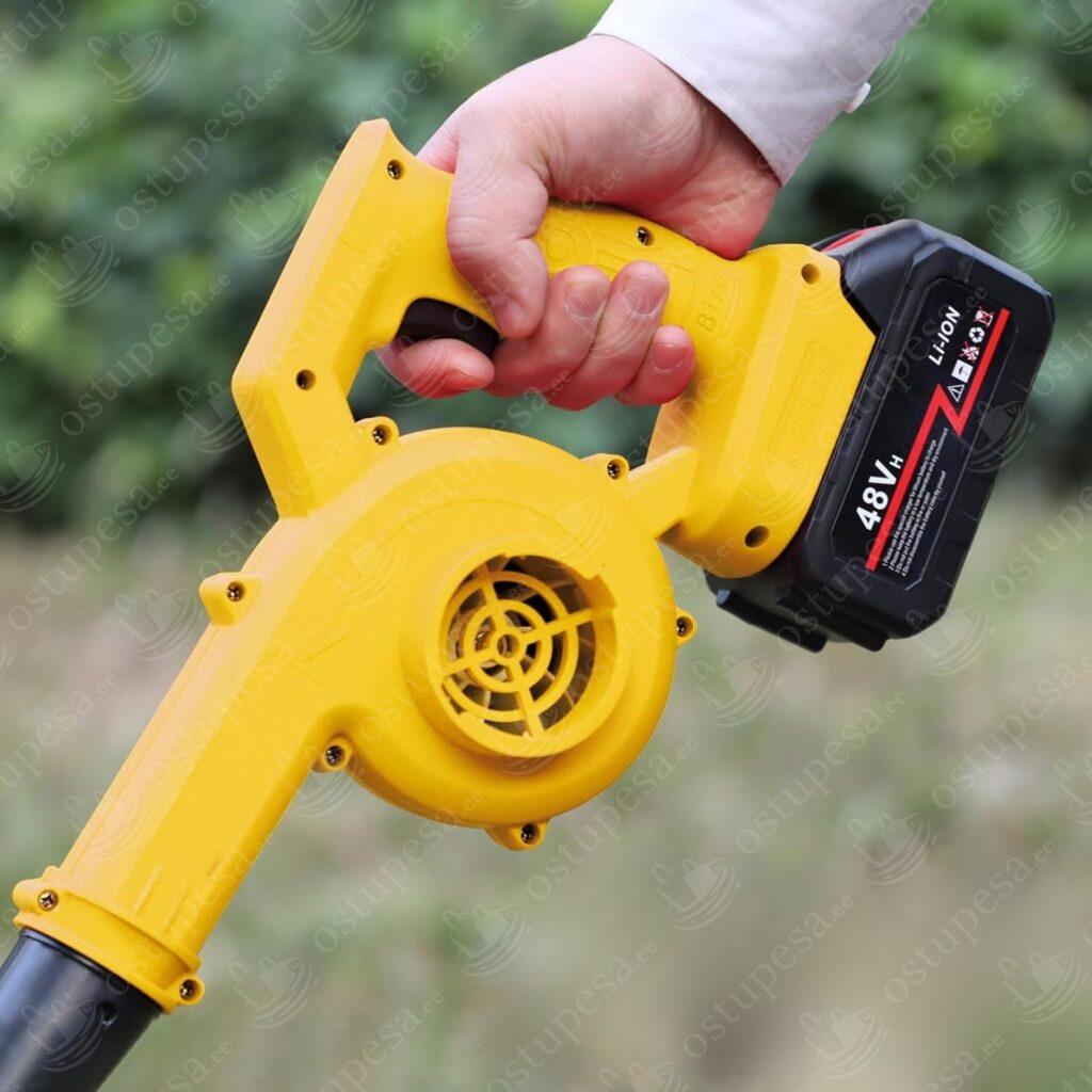 Juhtmevaba akutoitel lehe- ja lumepuhur