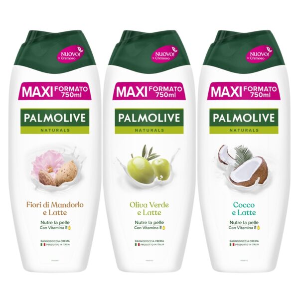 Dušigeel Palmolive, 750 ml, 3 erinevat komplektis