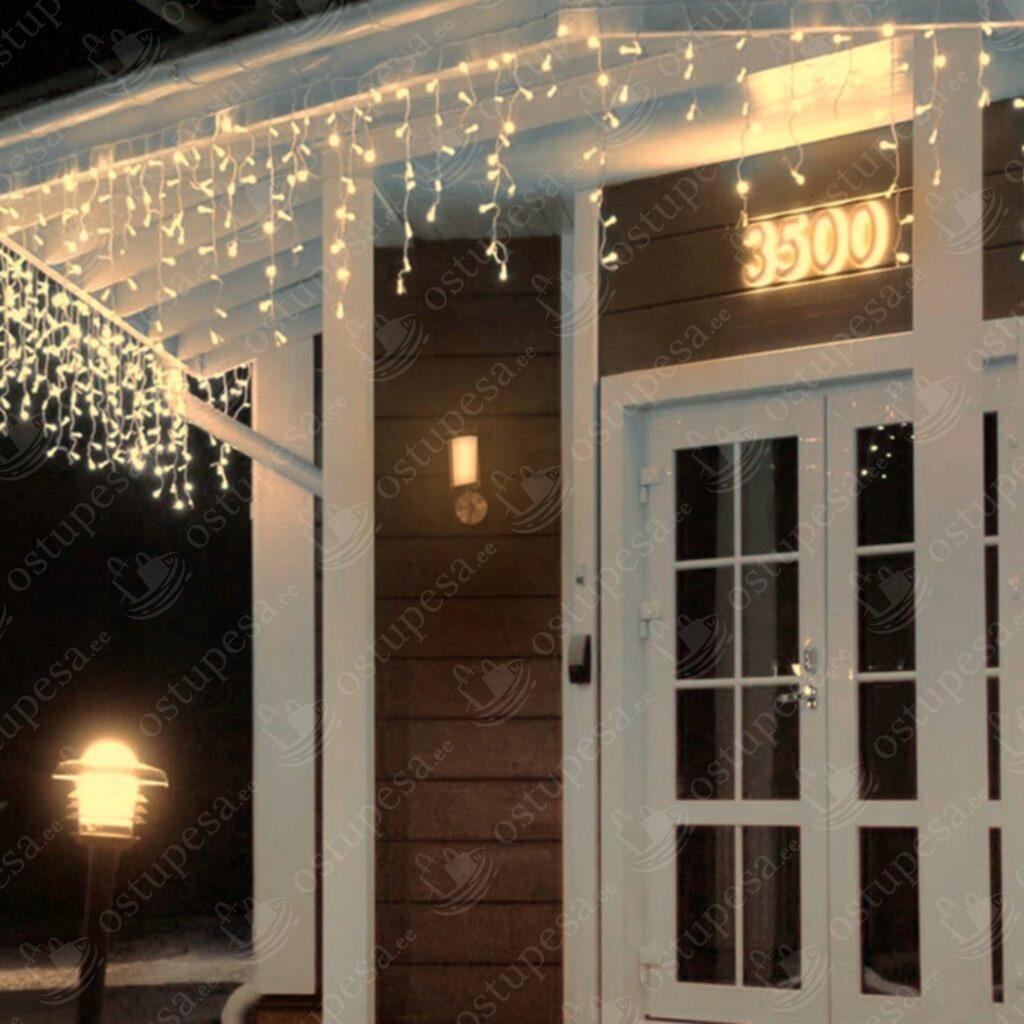 LED valguskardin 300 LED külm valge, 10 m