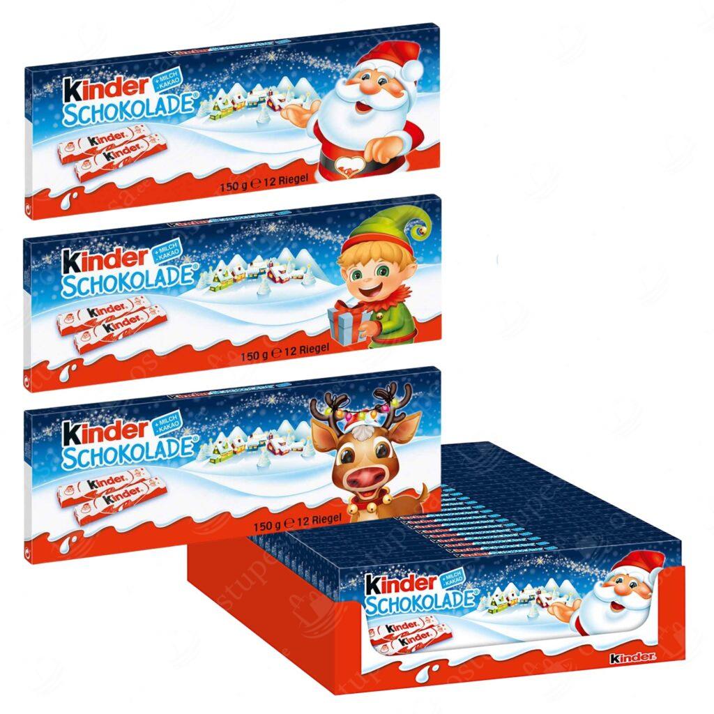 Piimašokolaad piimatäidisega Kinder, 150 grammi, 2 pakki komplektis