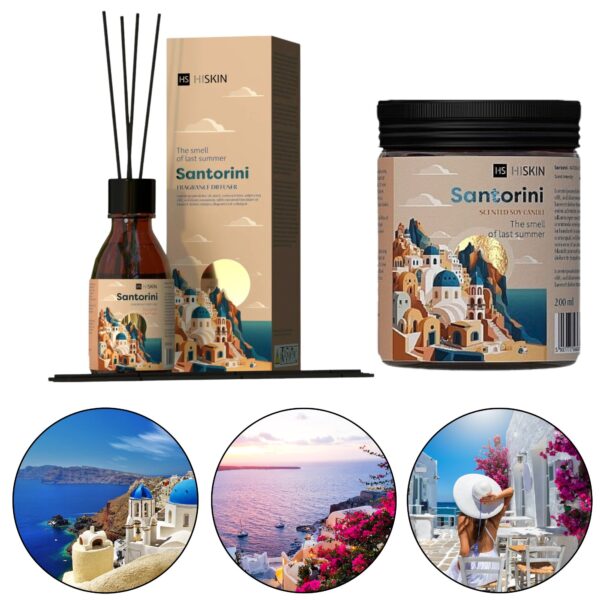 Küünla ja kodulõhnastaja komplekt, 200 ml + 80 ml, Hiskin