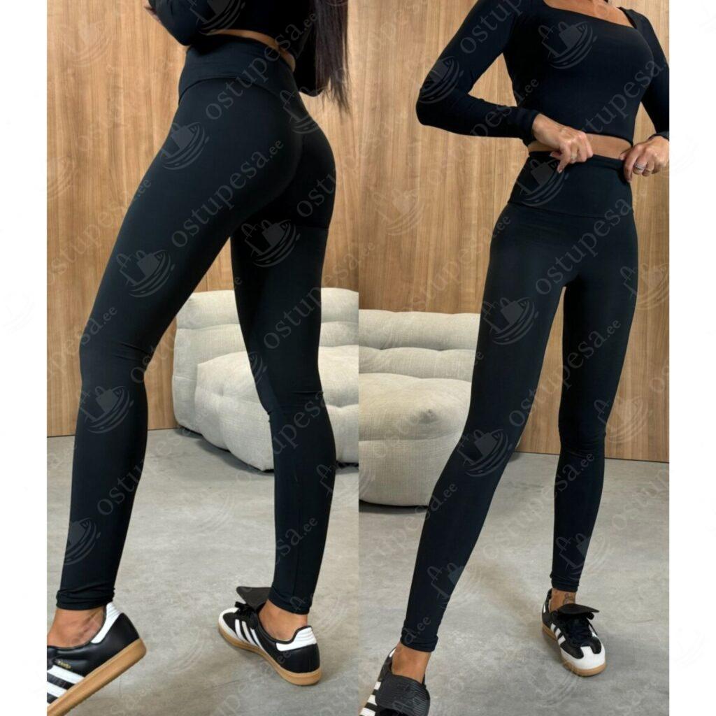 Naiste retuusid, kõrge pihaga, mustad