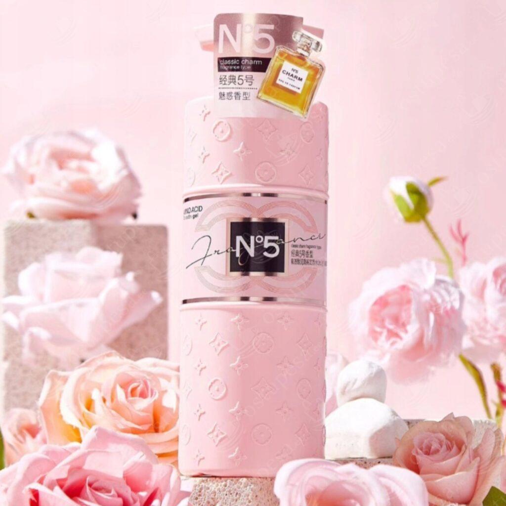 Niisutav dušigeel aminohapetega, 800 ml, No5-lõhnaline