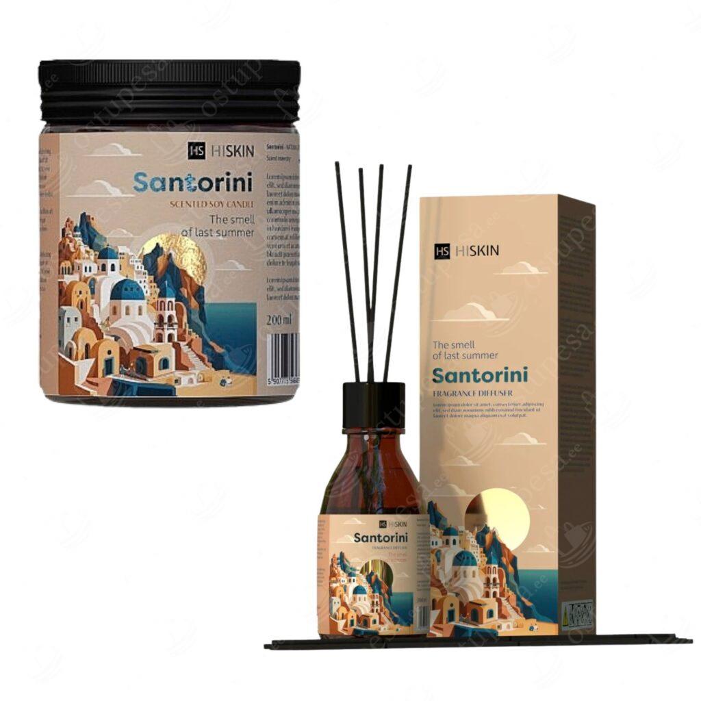 Küünla ja kodulõhnastaja komplekt, 200 ml + 80 ml, Hiskin