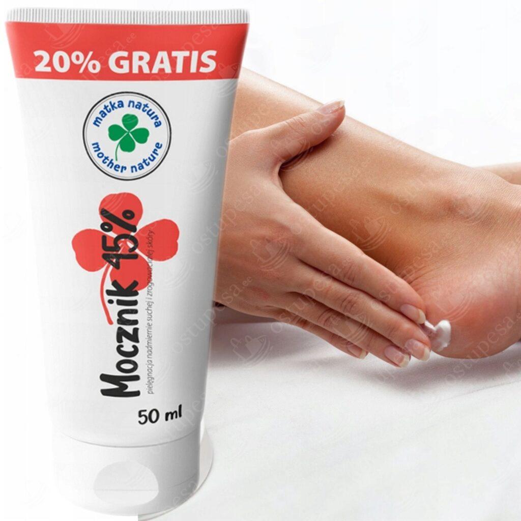 Niisutav kreem kätele ja jalgadele, 45% uurea, 60 ml, 2 tk komplektis