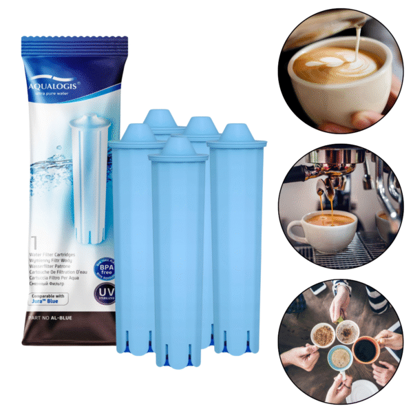 Veefilter Jura kohvimasinatele, 5 tk komplektis, Aqualogis