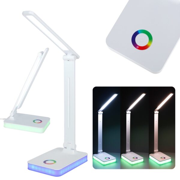 LED-laualamp värvilise taustvalgusega, USB-toide