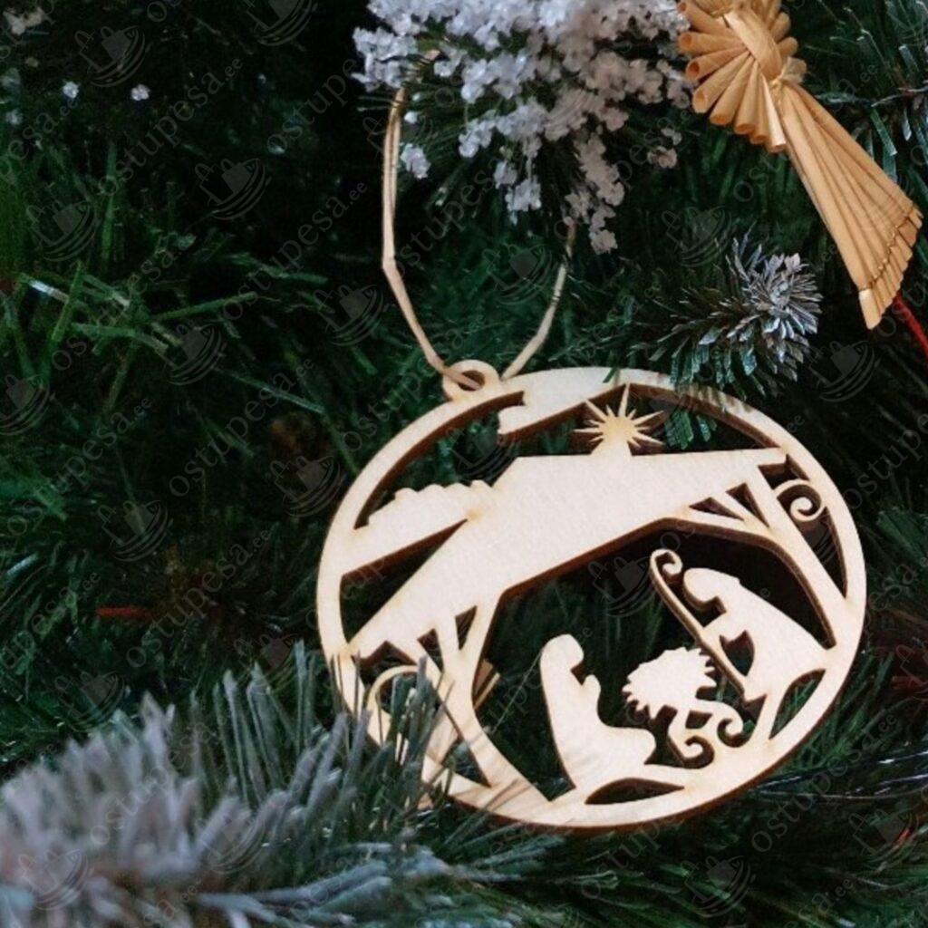 36-osaline puidust kuuseehete komplekt