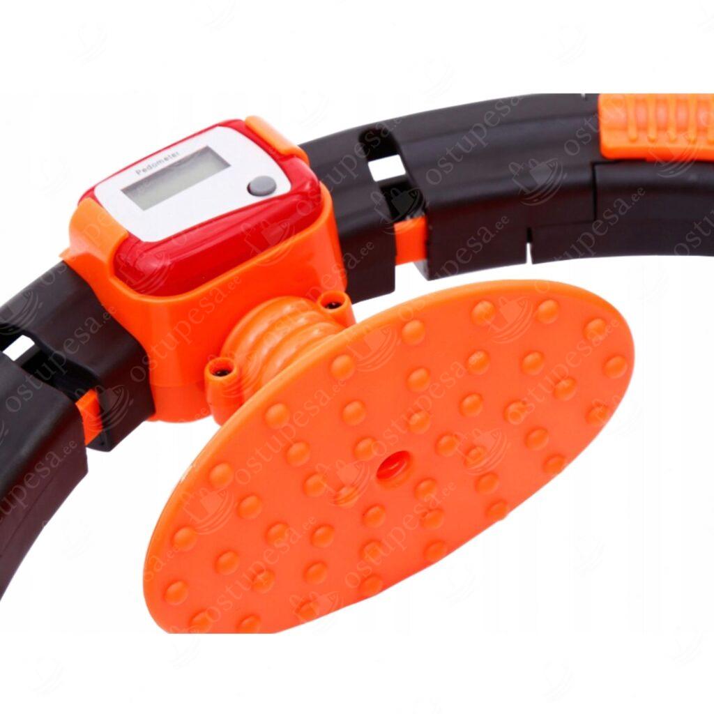 Masseeriv hularõngas koos raskusega, LCD ekraan loenduriga