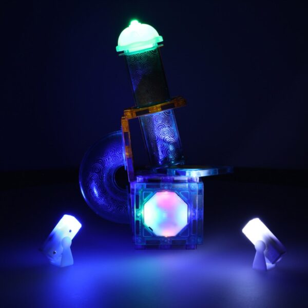 49-osaline magnetklotside komplekt pallirajaga, tuledega