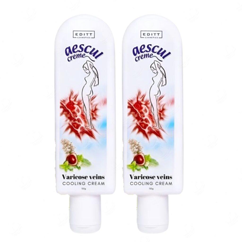 Jahutav kreem veenilaienditele, 150 ml, Editt Cosmetics, 2 tk komplektis