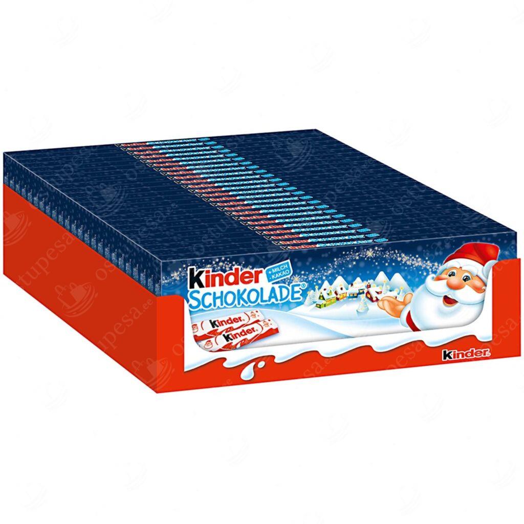 Piimašokolaad piimatäidisega Kinder, 150 grammi, 2 pakki komplektis