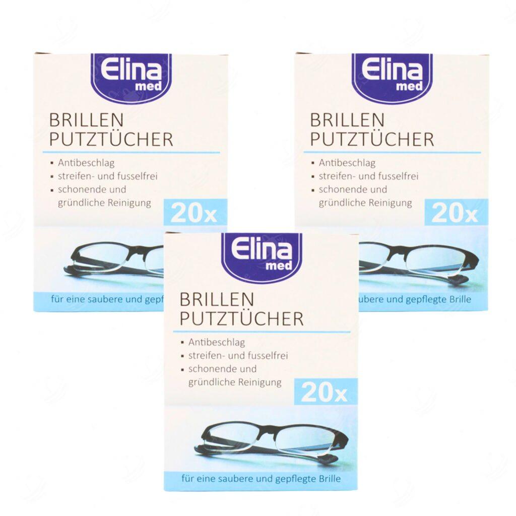 Uduvastase efektiga prillipuhastuslapid, 20 tk pakis, 3 pakki komplektis