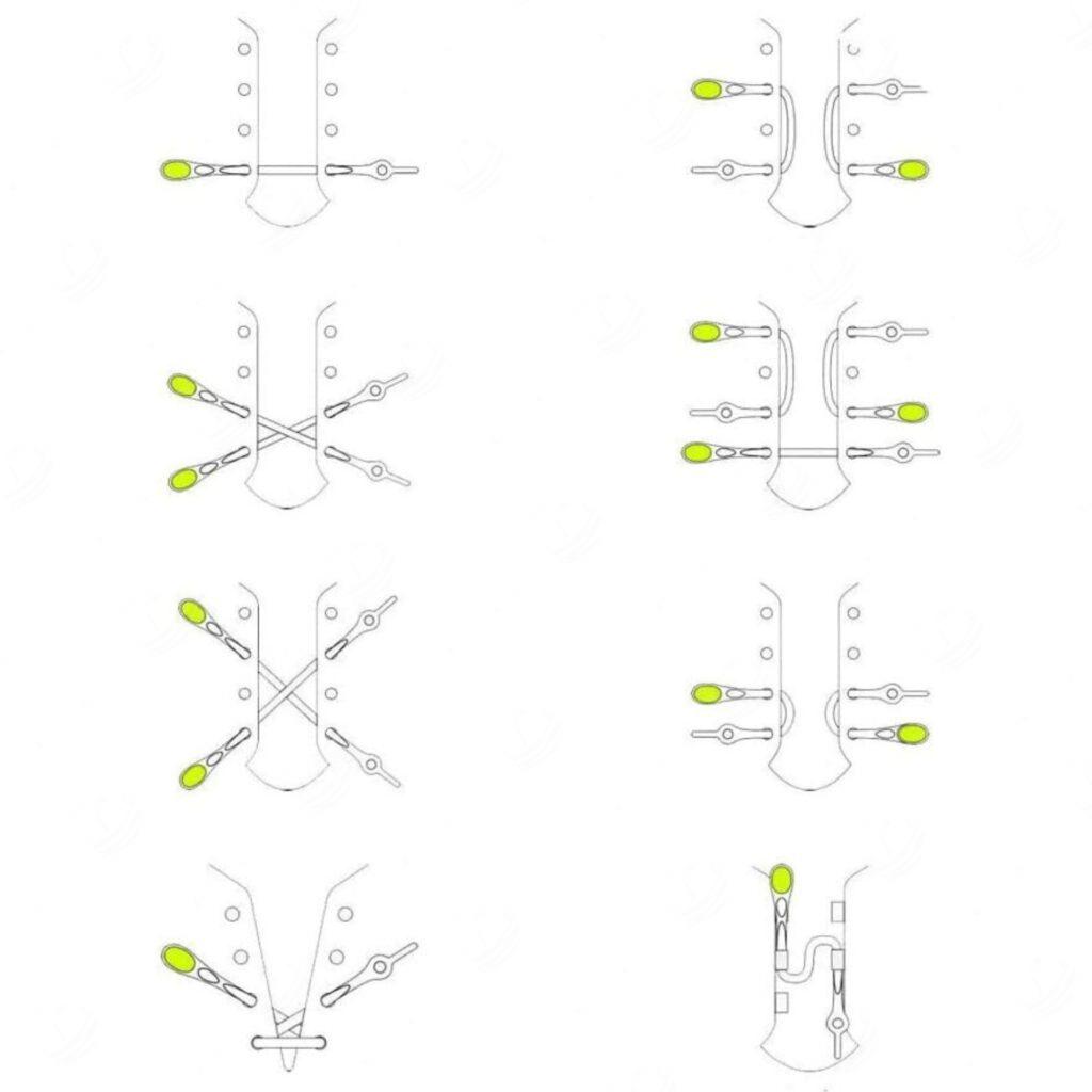 Kingapaelad, elastsed, 12 valget ja 12 musta komplektis
