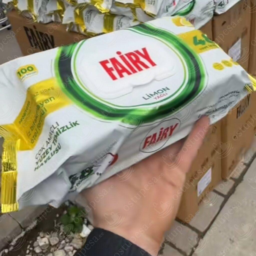 Niisked salvrätikud pindadele, 100 tk pakis, Fairy, 2 erinevat komplektis