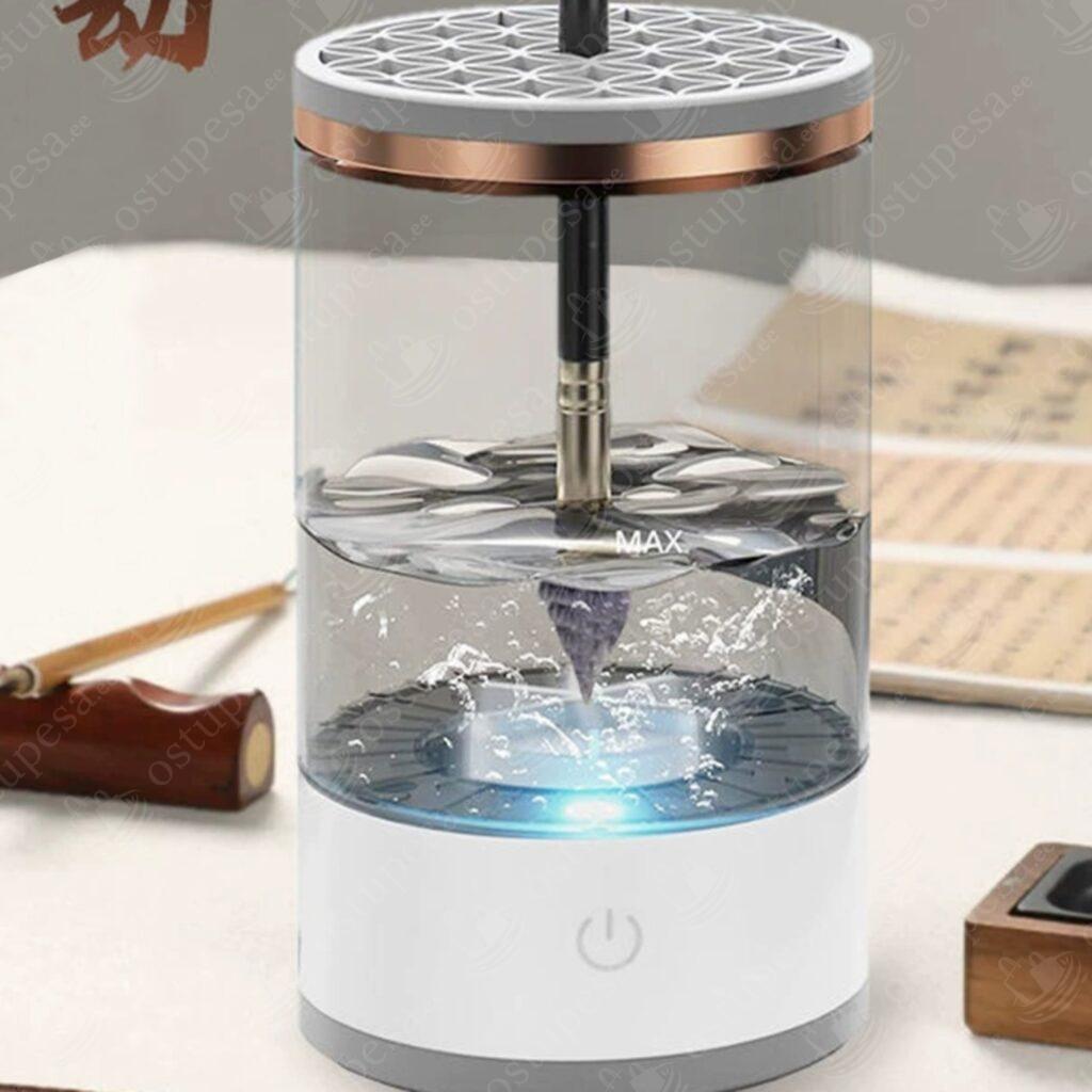 Automaatne meigipintslite puhastusseade, USB-laetav