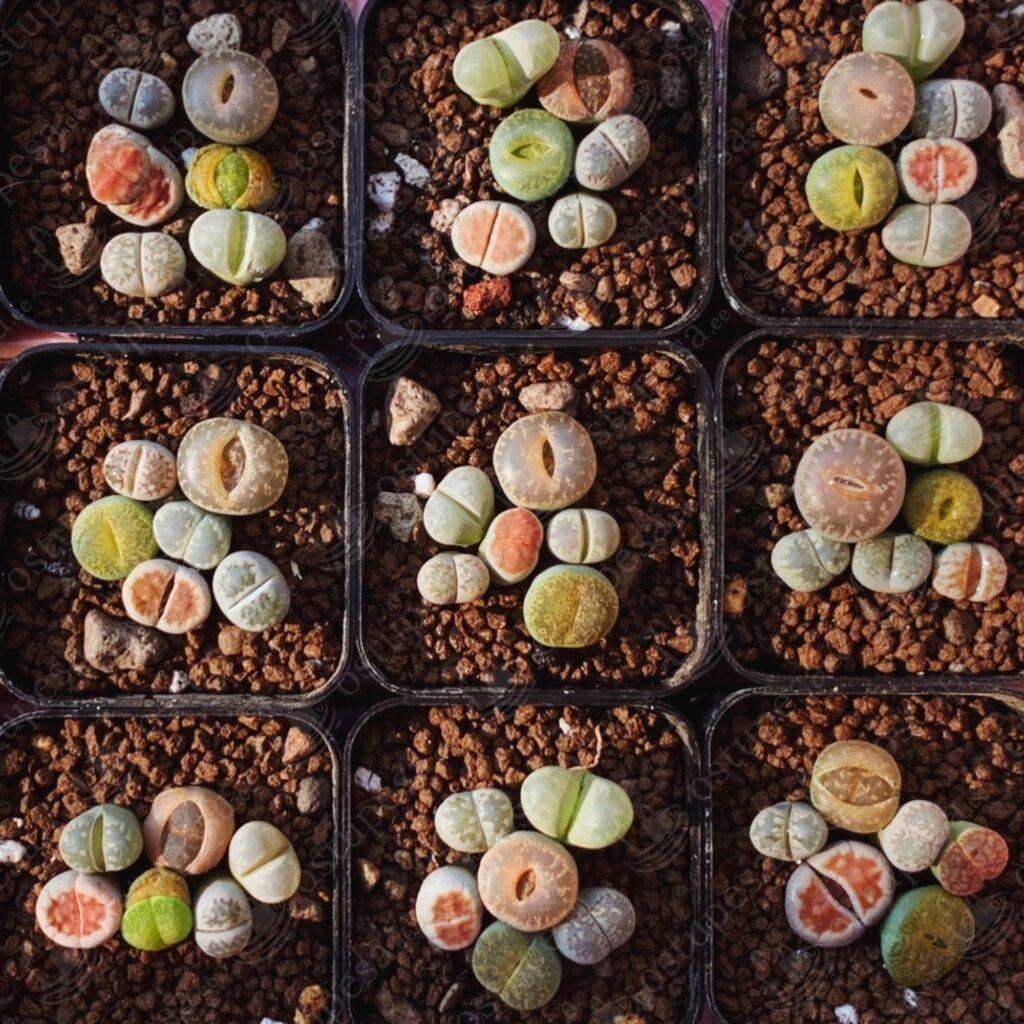 Värvilised “elavad kivid”, Lithops, 20 seemet pakis
