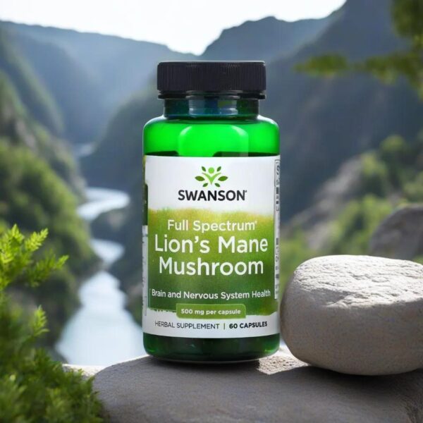 Toidulisand lõvilakk, 60 kapslit purgis, Swanson