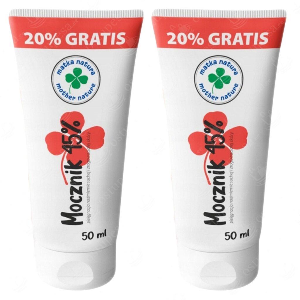 Niisutav kreem kätele ja jalgadele, 45% uurea, 60 ml, 2 tk komplektis