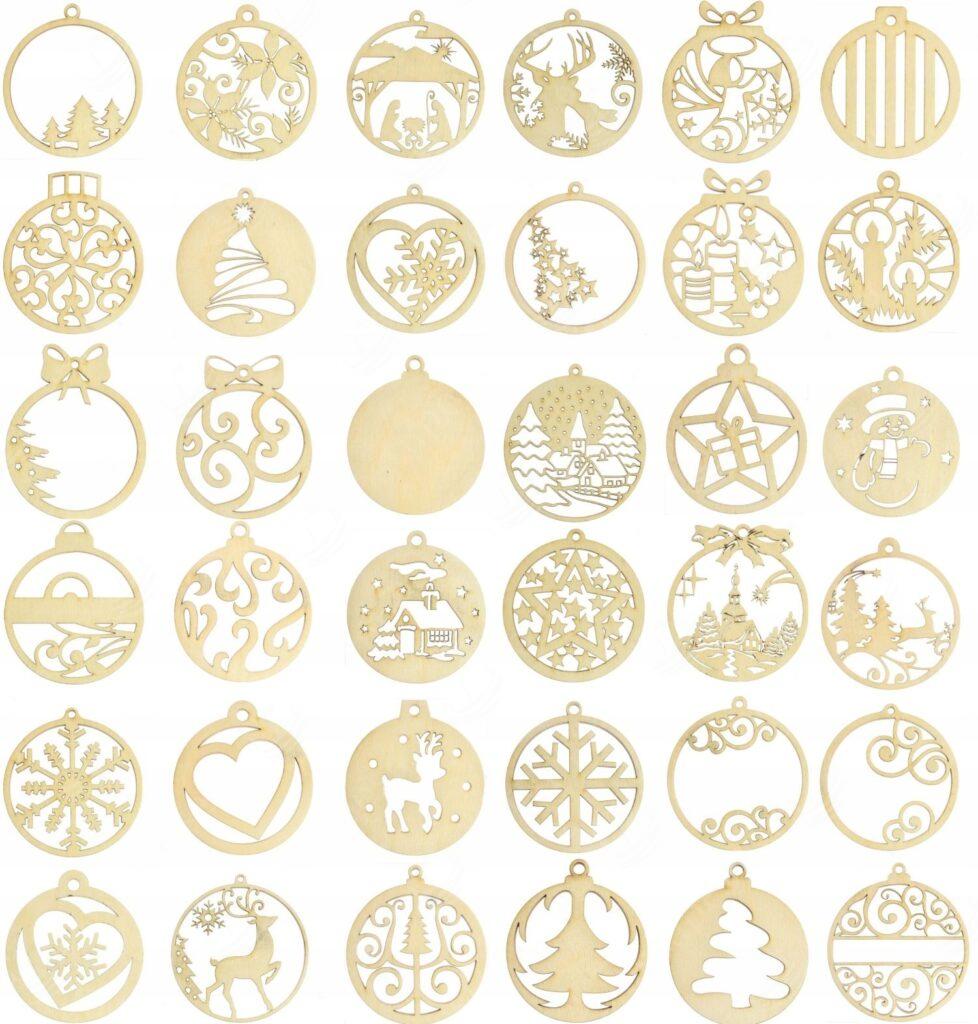 36-osaline puidust kuuseehete komplekt