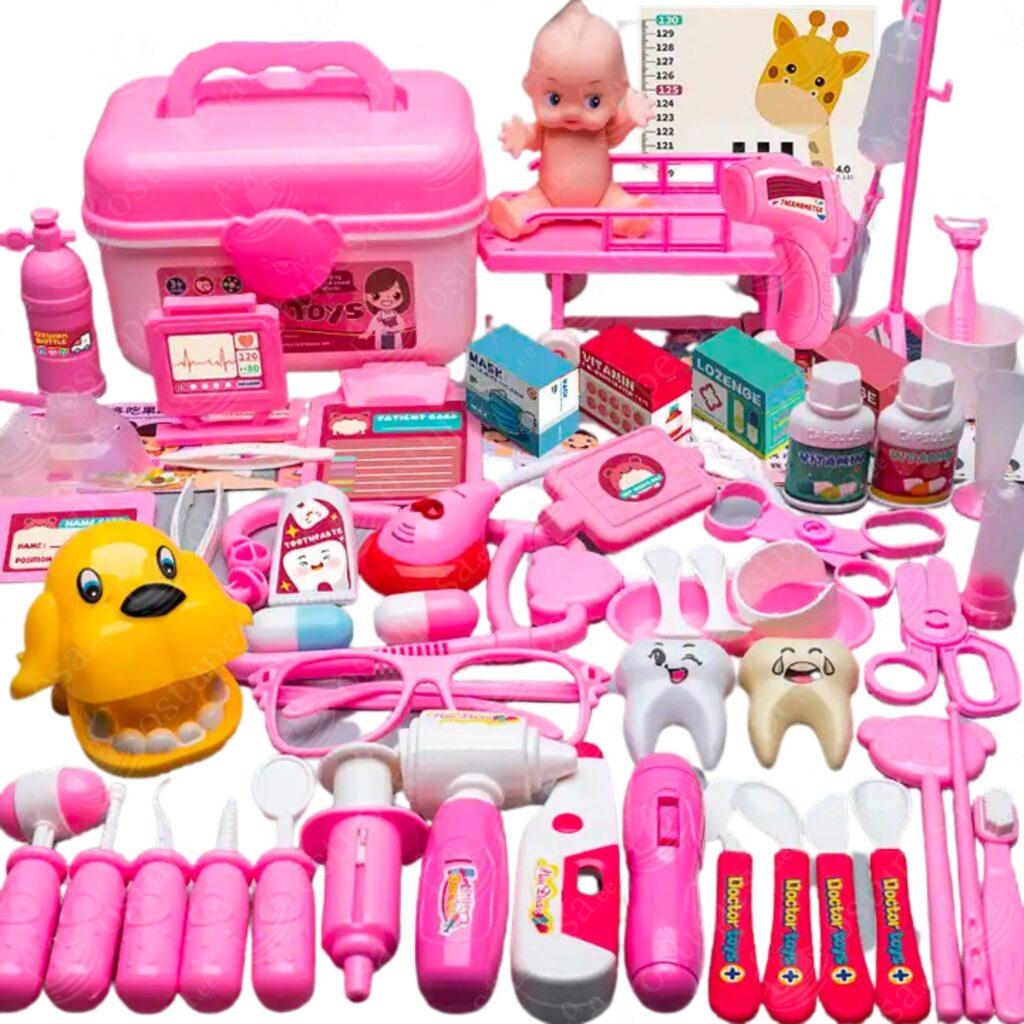 73-osaline hambaarsti mängukomplekt lastele