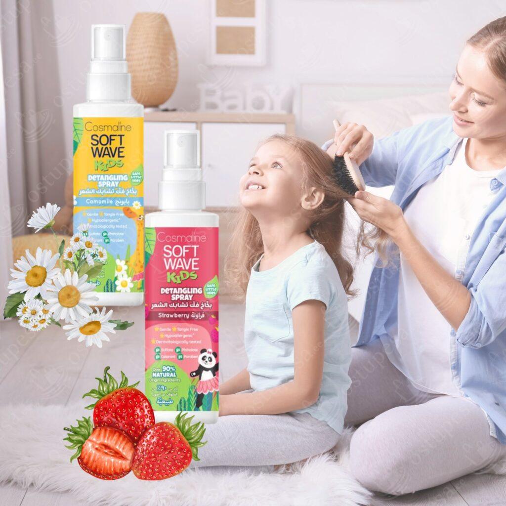 Juuste pusasprei lastele, Cosmaline Soft Wave Kids, 2 x 125 ml