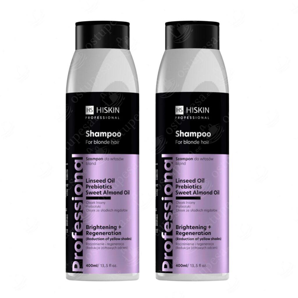 Šampoon blondidele juustele, 400 ml, HiSkin, 2 tk komplektis