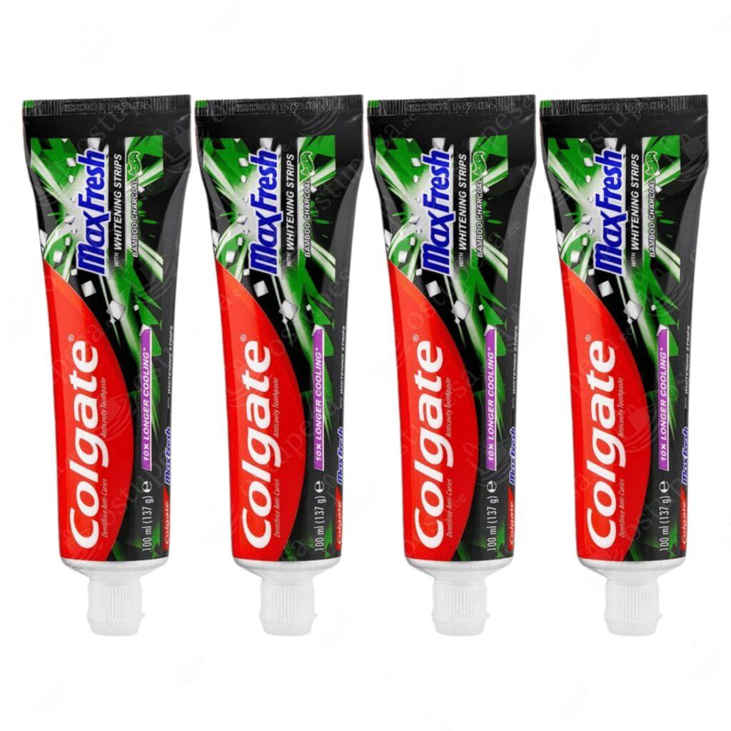 Hambapasta aktiivsöega, 100 ml, Max Fresh, 4 tk komplektis