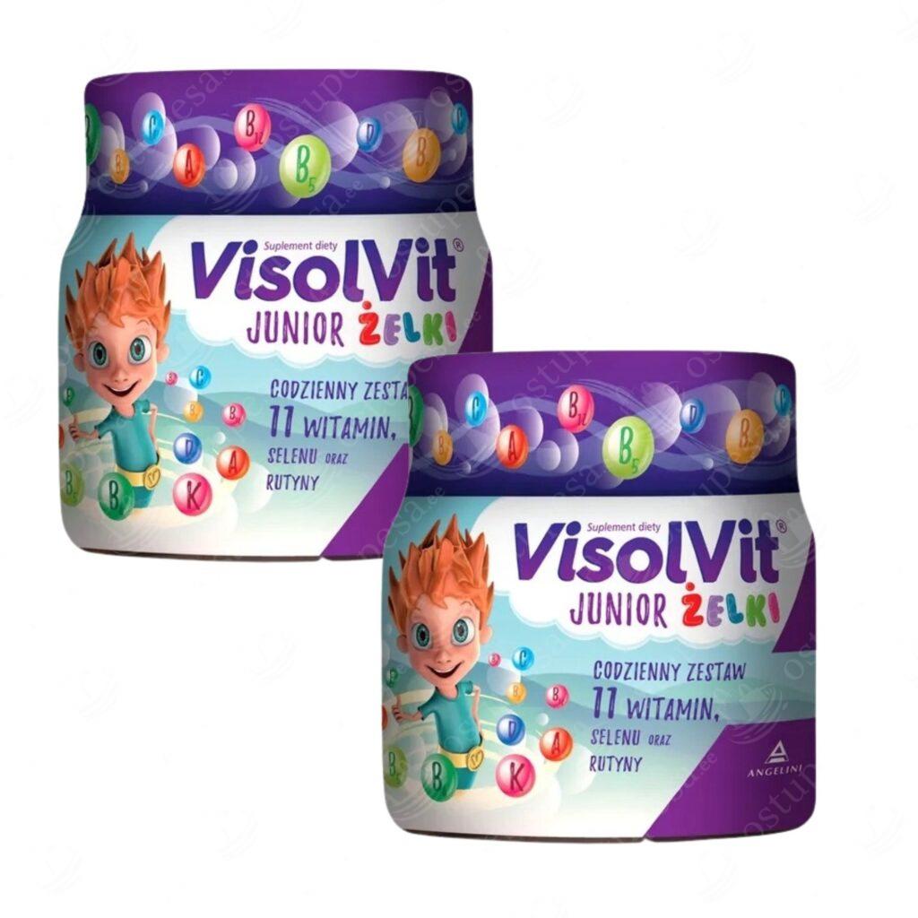 Toidulisand, vitamiinid lastele, VisolVit Junior, 2 purki komplektis